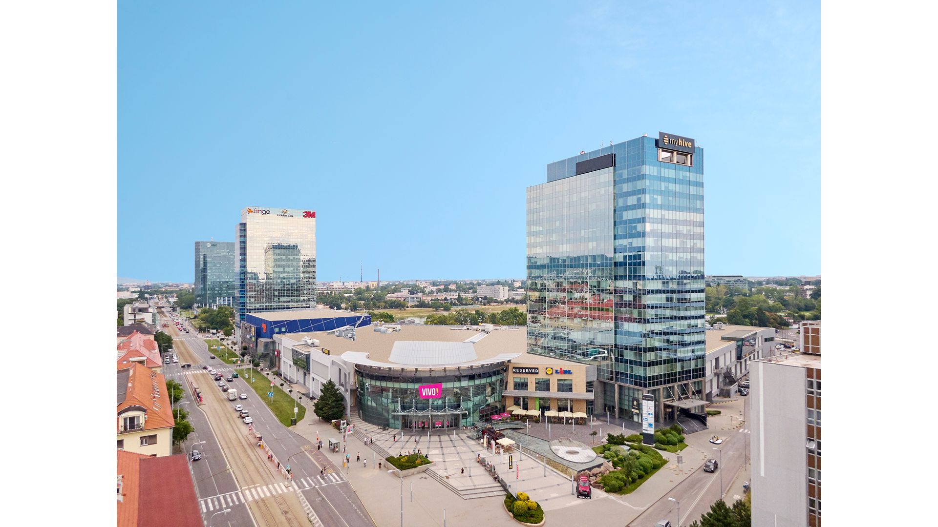 Photo(c)CIP Europe_myhive office buildings_VIVO! shopping center_Bratislava_SK